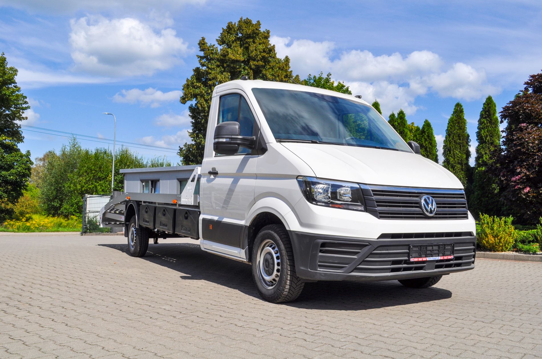 VW Crafter z aluminiowym najazdem